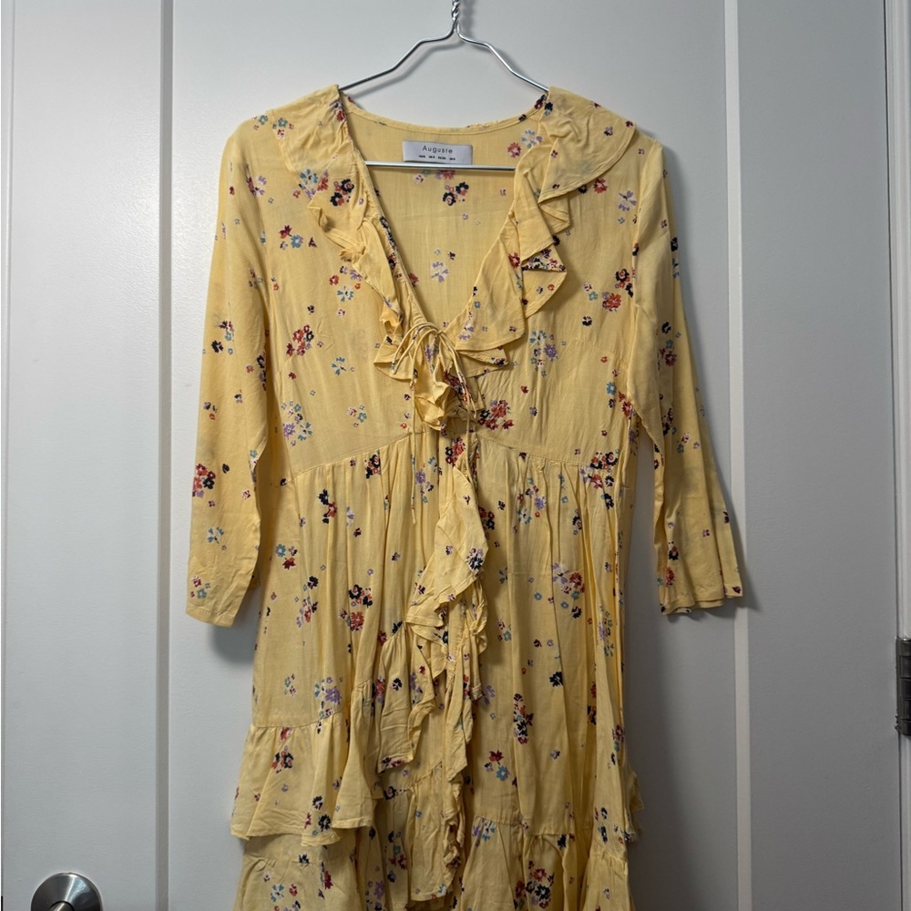 Auguste The Label Yellow Floral Dress